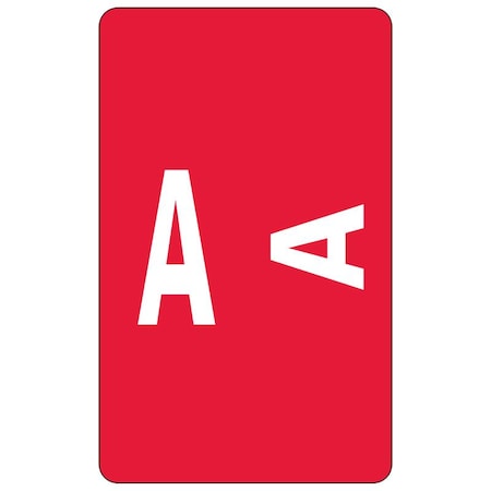 Smead Label, Accs, "A", Red, 100Ct Pk SMD67171